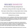 Holmes Domestic